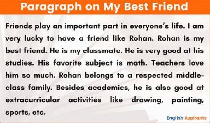 Paragraph On My Best Friend 100, 150, 200 to 250 Words (2024)